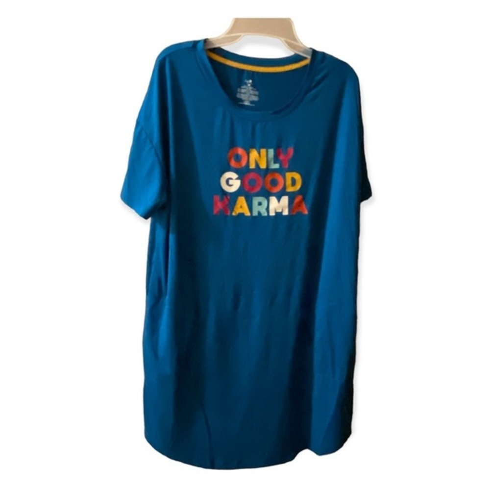 Secret Treasure Pajamas Women’s Size S-M Sleep Shirt Blue Pull‎ Over New